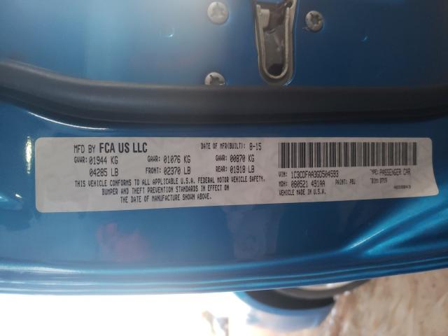 2016 DODGE DART SE 1C3CDFAA3GD504593