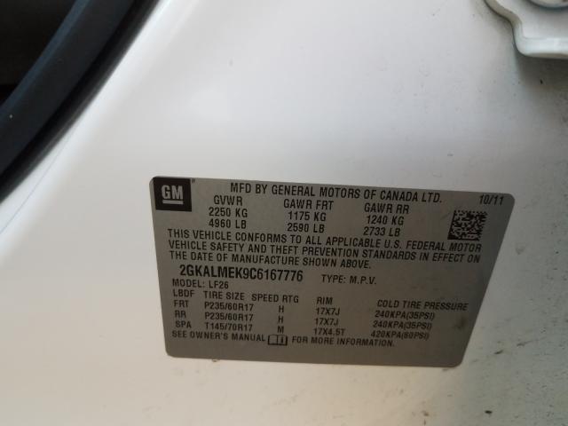 2012 GMC TERRAIN SL 2GKALMEK9C6167776