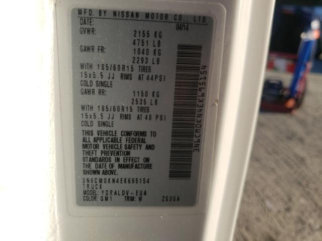 2014 NISSAN NV200 2.5S 3N6CM0KN4EK695154