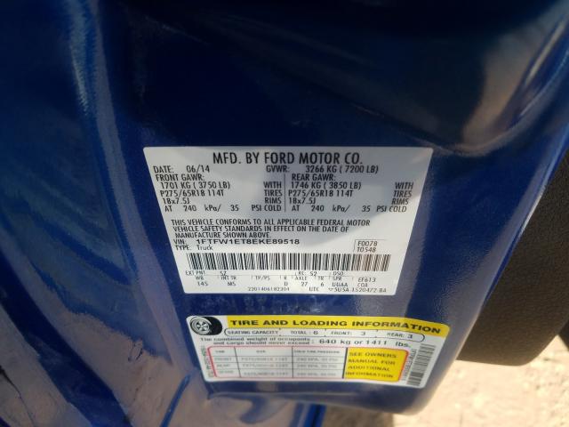 2014 FORD F150 1FTFW1ET8EKE89518