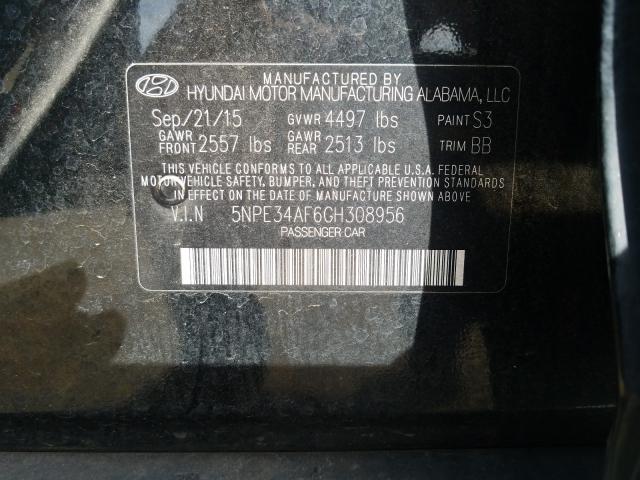2016 HYUNDAI SONATA SPO 5NPE34AF6GH308956
