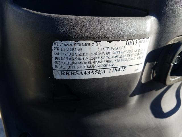 2014 YAMAHA YW50 F RKRSA43A5EA118475