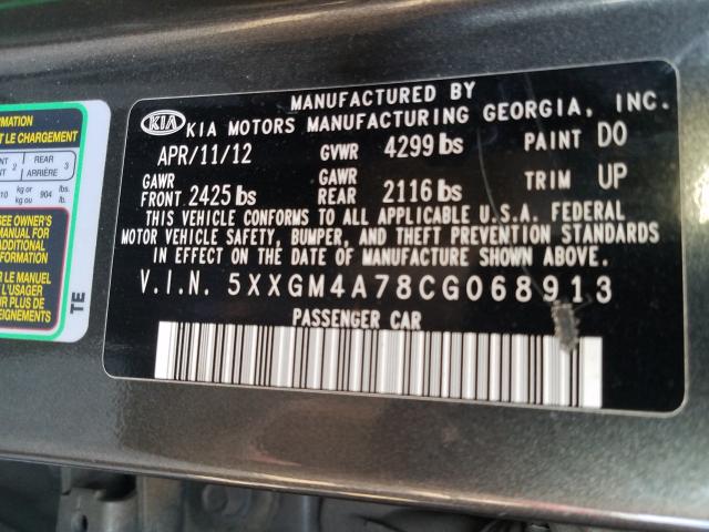 2012 KIA OPTIMA LX 5XXGM4A78CG068913