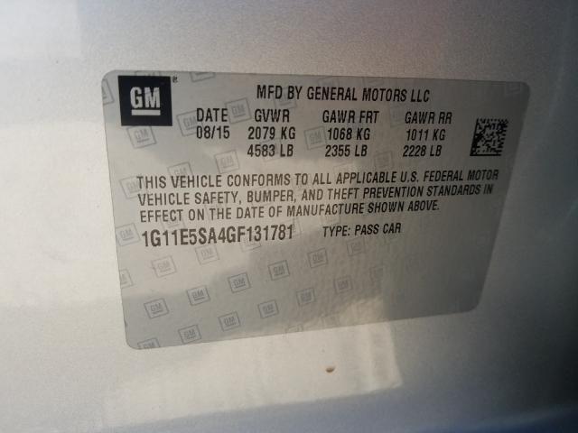 2016 CHEVROLET MALIBU LIM 1G11E5SA4GF131781