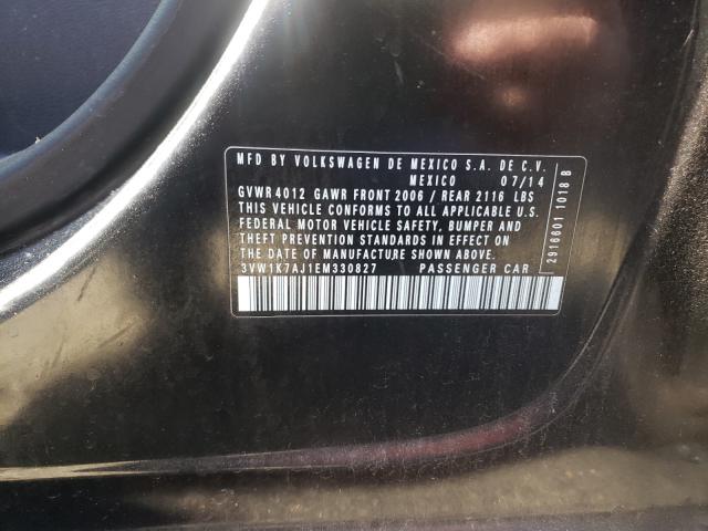 2014 VOLKSWAGEN JETTA BASE 3VW1K7AJ1EM330827