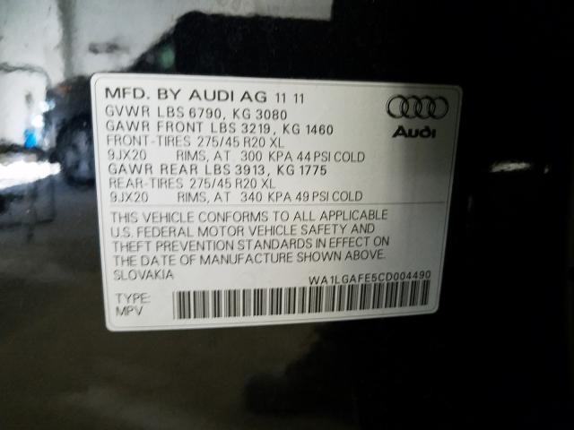 2012 AUDI Q7 PREMIUM WA1LGAFE5CD004490