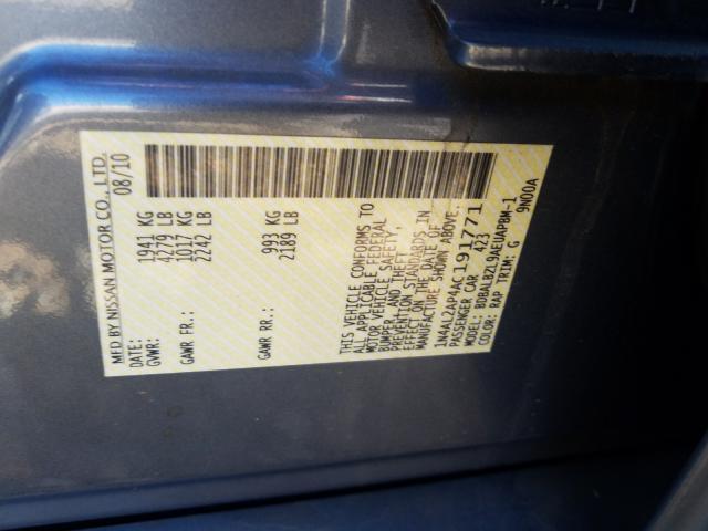 2010 NISSAN ALTIMA BAS 1N4AL2AP4AC191771