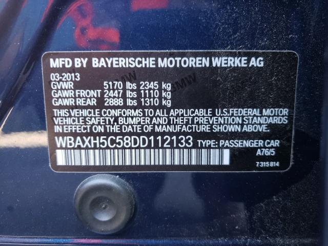 2013 BMW 528 XI WBAXH5C58DD112133