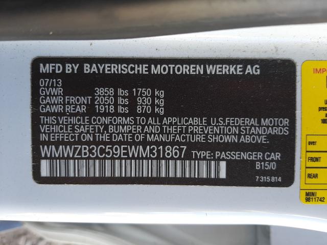 2014 MINI COOPER COU WMWZB3C59EWM31867