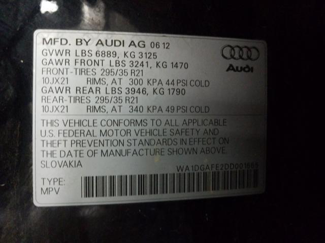 2013 AUDI Q7 PRESTIG WA1DGAFE2DD001665