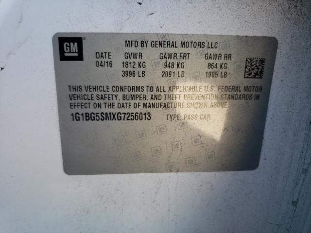 2016 CHEVROLET CRUZE PREM 1G1BG5SMXG7256013