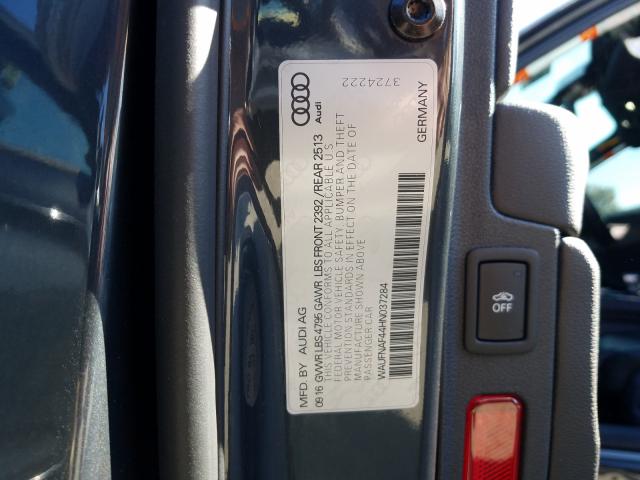 2017 AUDI A4 WAUFNAF44HN037284