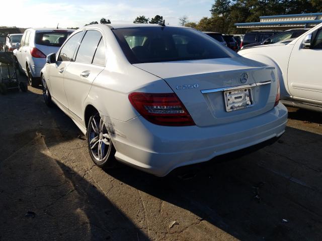2012 MERCEDES-BENZ C 250 WDDGF4HB0CA629207