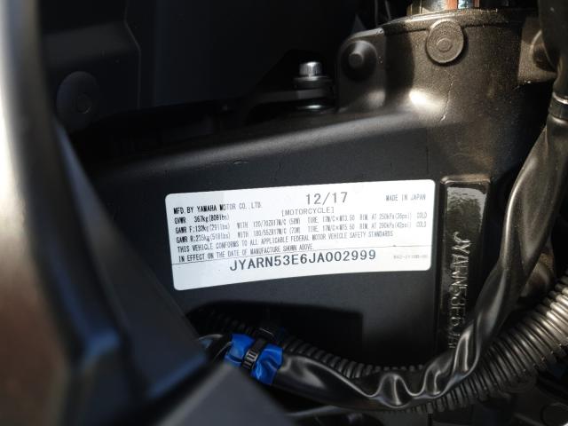 2018 YAMAHA MT09 JYARN53E6JA002999
