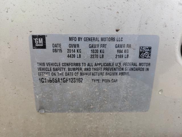 2016 CHEVROLET MALIBU LIM 1G11B5SA1GF123162