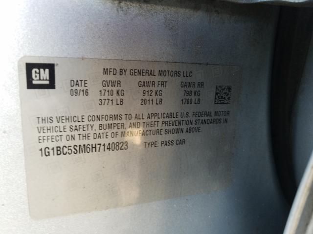 2017 CHEVROLET CRUZE LS 1G1BC5SM6H7140823