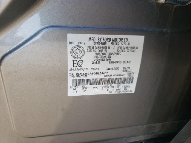 2016 LINCOLN MKX RESERV 2LMTJ8LR8GBL35437