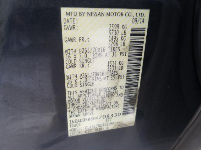 2015 NISSAN 210 1N6AD0ER8FN708330