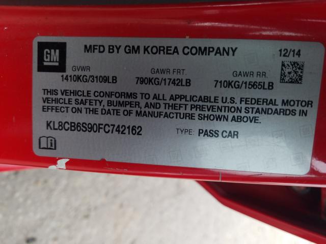 2015 CHEVROLET SPARK LS KL8CB6S90FC742162