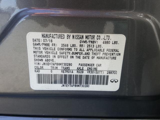 2017 INFINITI Q50 PREMIU JN1EV7AP8HM730290