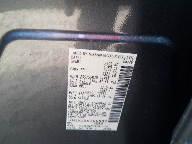 2020 NISSAN MURANO SL 5N1AZ2CS1LN166887