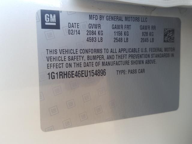 VIN 1G1RH6E46EU154896 2014 Chevrolet Volt no.10