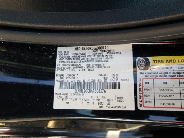2010 LINCOLN MKZ 3LNHL2GC8AR608576