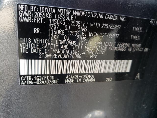 2018 TOYOTA RAV4 ADVEN 2T3WFREV0JW470088