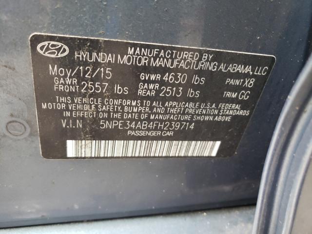 2015 HYUNDAI SONATA SPO 5NPE34AB4FH239714
