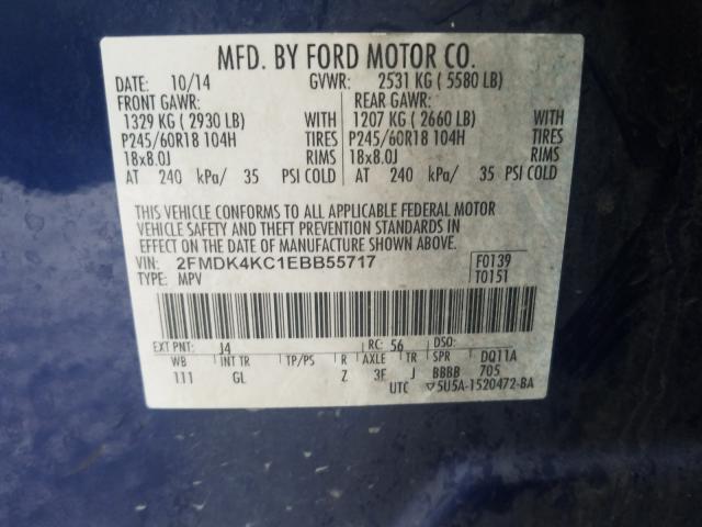 2014 FORD EDGE LIMIT 2FMDK4KC1EBB55717