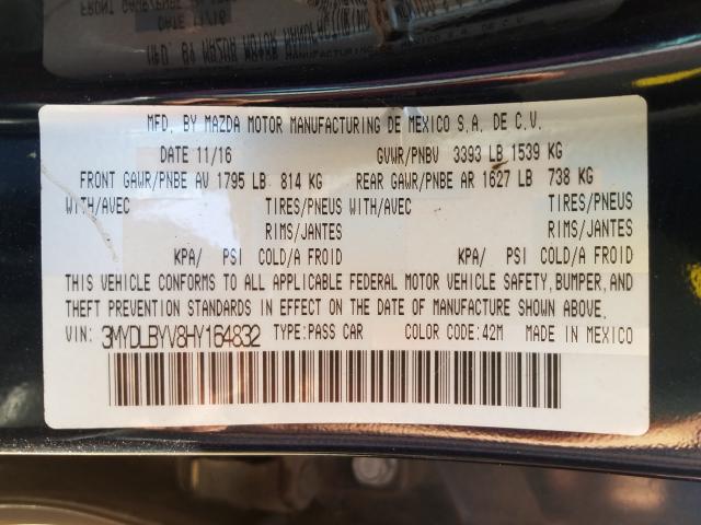 2017 TOYOTA YARIS IA 3MYDLBYV8HY164832