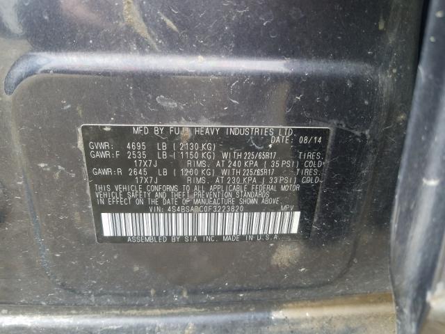 4S4BSADC0F3223820 Subaru Outback 2.5i Premium