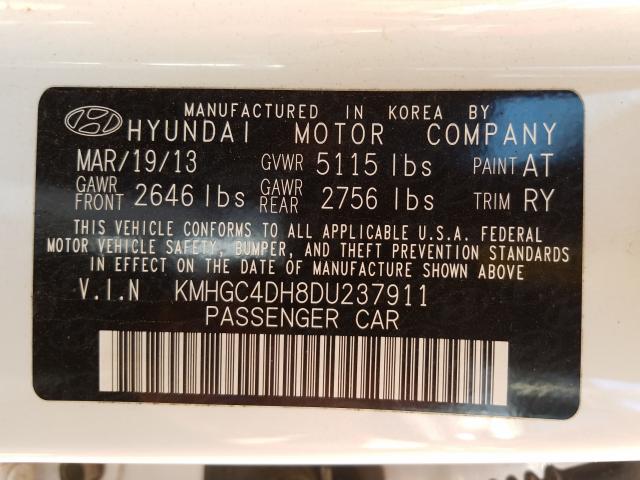 2013 HYUNDAI GENESIS 5. KMHGC4DH8DU237911