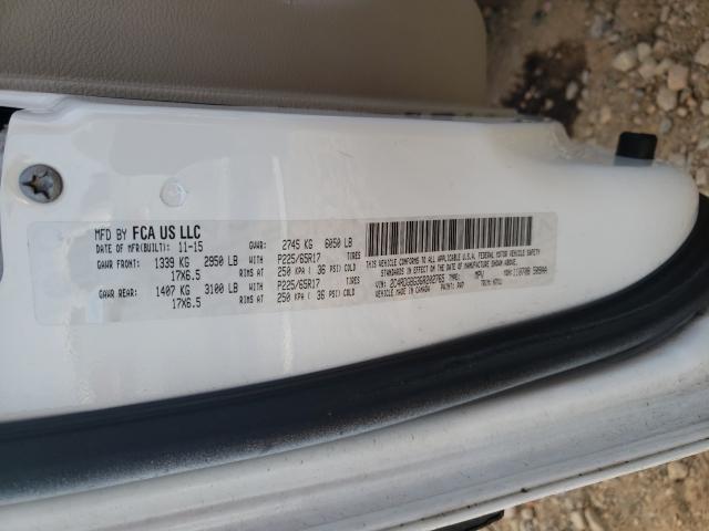 2016 DODGE MINIVAN 2C4RDGBG3GR202765