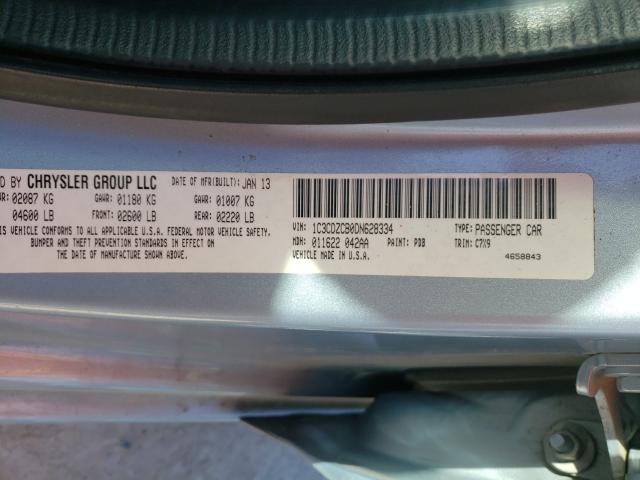 2013 DODGE AVENGER SX 1C3CDZCB0DN628334