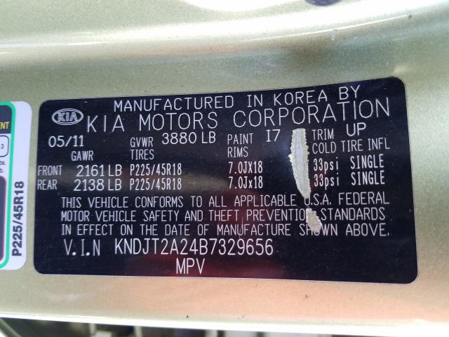2011 KIA SOUL KNDJT2A24B7329656