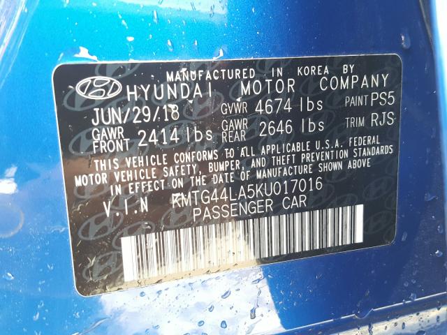 2019 GENESIS G70 PRESTI KMTG44LA5KU017016