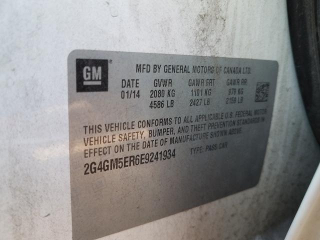 2014 BUICK REGAL PREM 2G4GM5ER6E9241934
