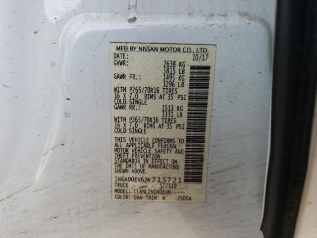 2018 NISSAN FRONTIER 1N6AD0EV6JN715721