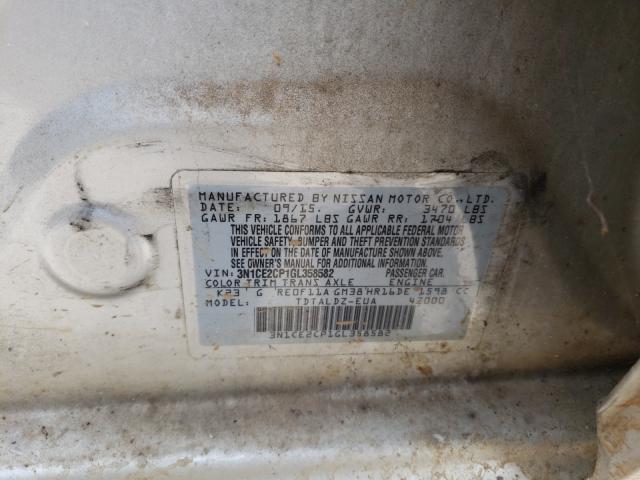 2016 NISSAN VERSA NOTE 3N1CE2CP1GL358582