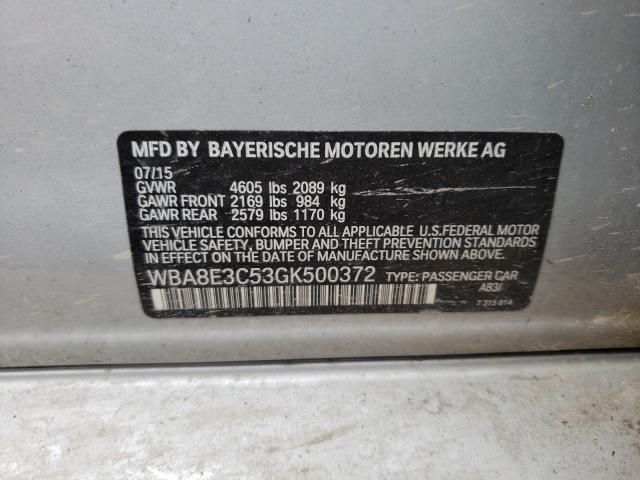 2016 BMW 328 XI SUL WBA8E3C53GK500372