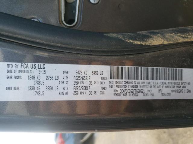 2015 DODGE JOURNEY SX 3C4PDCBG2FT668621