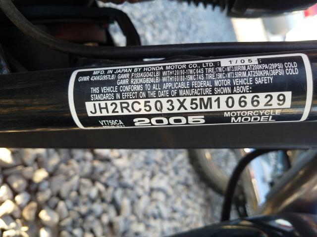 2005 HONDA VT750 CA JH2RC503X5M106629