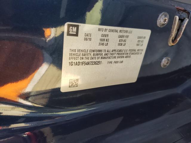 2010 CHEVROLET COBALT 1G1AD1F54A7236251