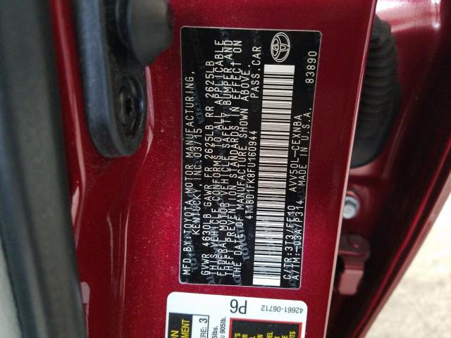 2015 TOYOTA CAMRY HYBR 4T1BD1FK8FU160944