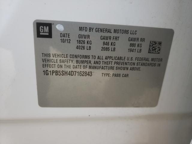 2013 CHEVROLET CRUZE LS 1G1PB5SH4D7162843