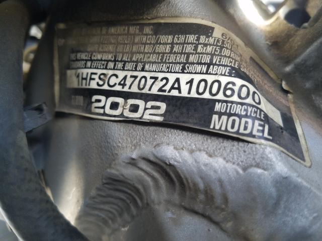 2002 HONDA GL1800 1HFSC47072A100600