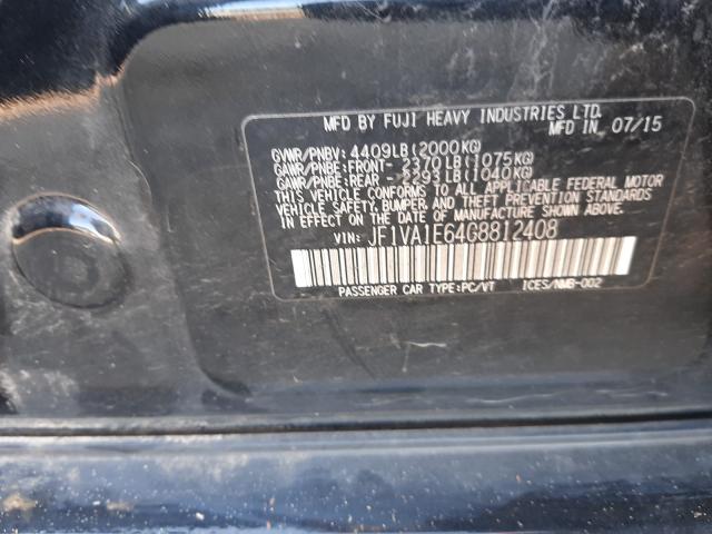2016 SUBARU WRX PREMIU JF1VA1E64G8812408