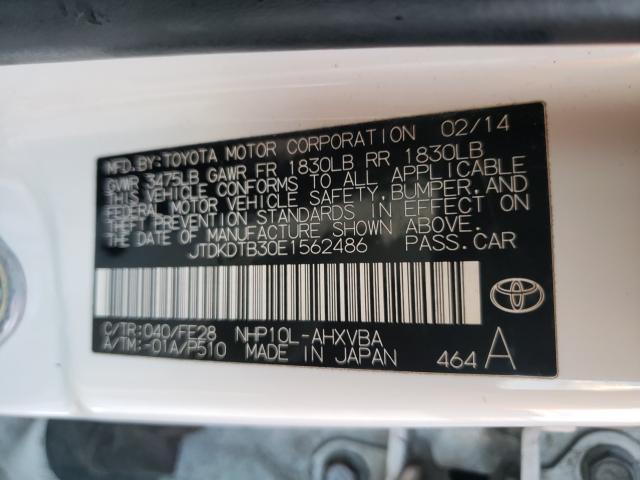2014 TOYOTA PRIUS C JTDKDTB30E1562486