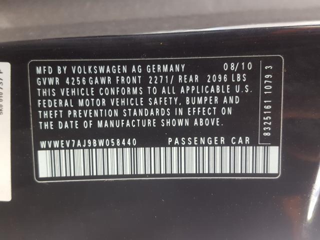 2011 VOLKSWAGEN GTI WVWEV7AJ9BW058440